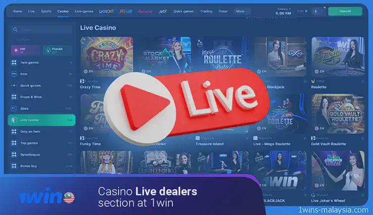1win casino games