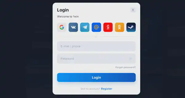 1win login